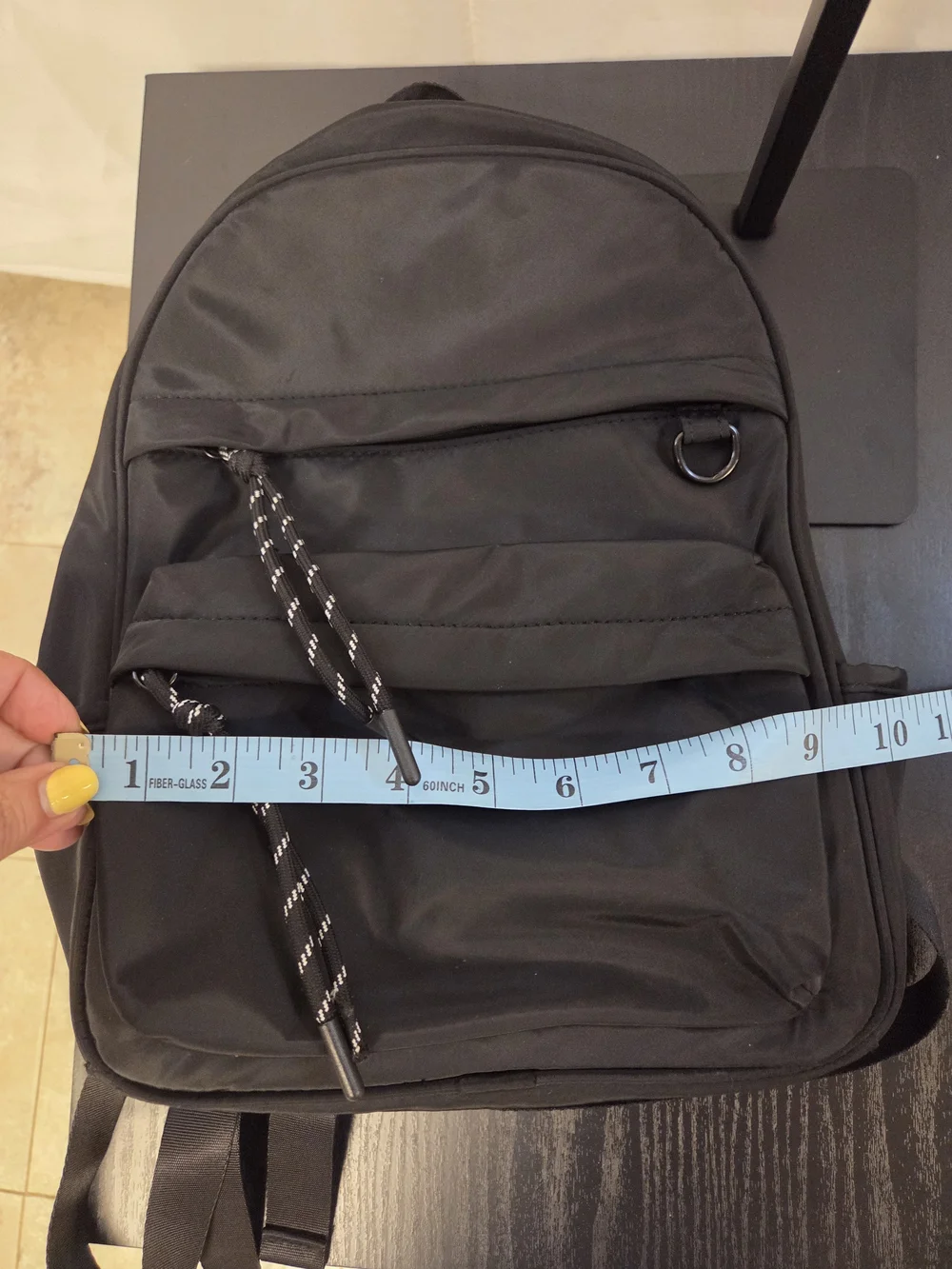 Everyday Black Women's Small Backpack with Front Pocket